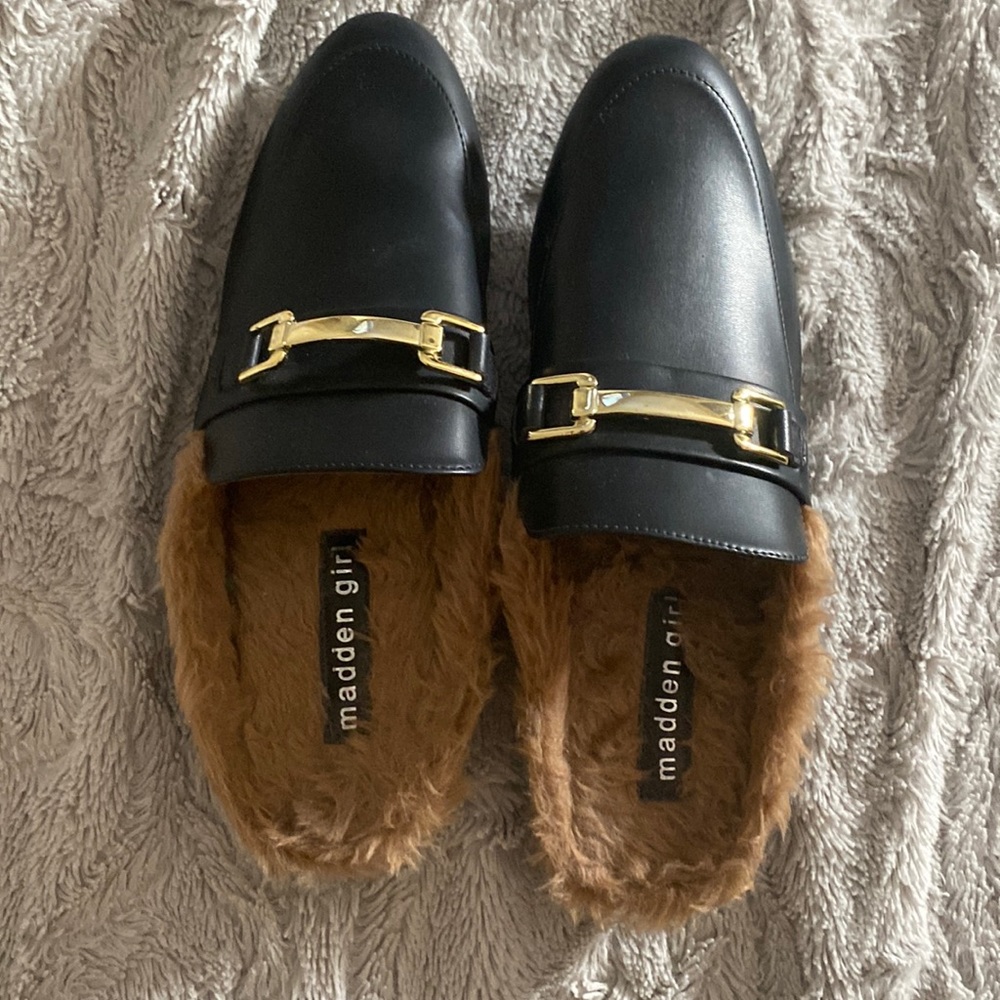 Steve maddest KHLOE BLACK LEATHER in size 10